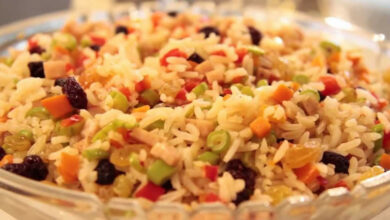 Arroz de Natal com Frutos Secos